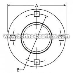 4-Bolt Hole Round Self-Aligning Mounting Flanges
