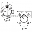 Round Relubricable Mounting Flanges