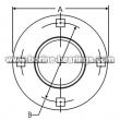 4-Bolt Hole Round Self-Aligning Mounting Flanges